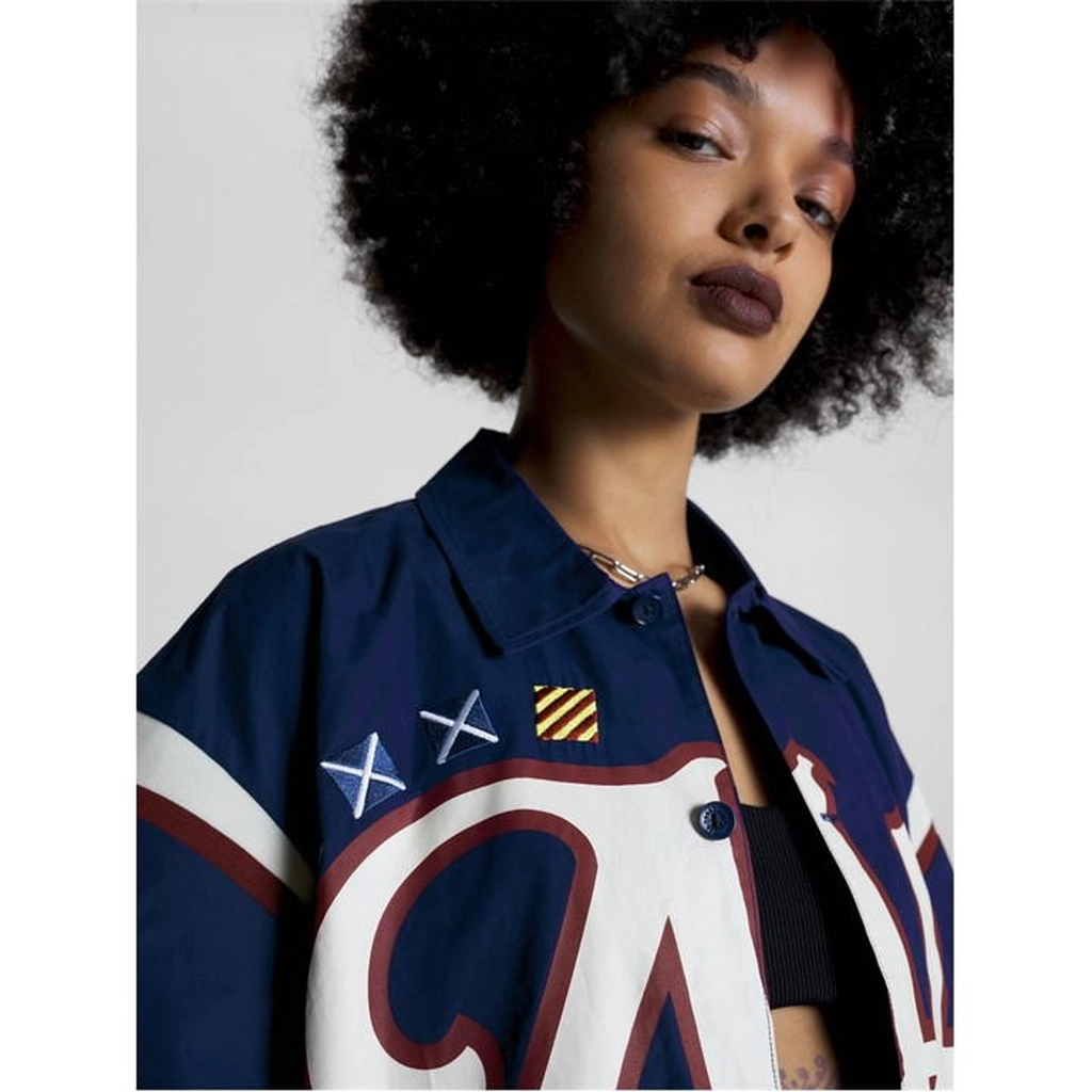 Tommy Hilfiger Tjcu Collegiate Sports Ss Shirt - Blue